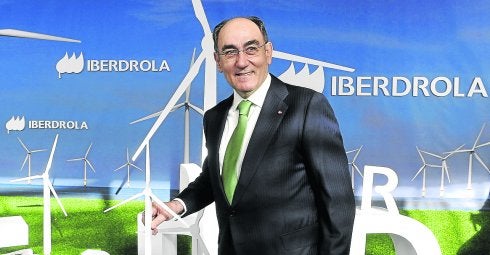 El presidente de Iberdrola, Ignacio Galán, en una junta general de accionistas. :: fernando gómez