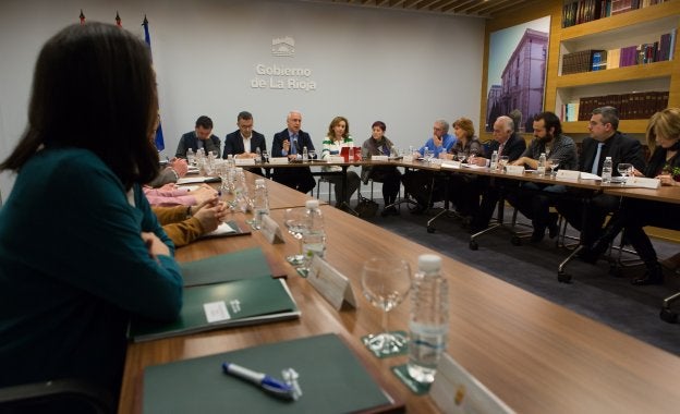 Presentación de la Ley de la Renta de Ciudadanía a representantes de entidades del tercer sector el pasado mes de mayo. :: sonia tercero