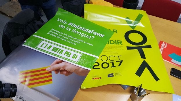 Parte del material incautado en Poblenou. :: ministerio del interior