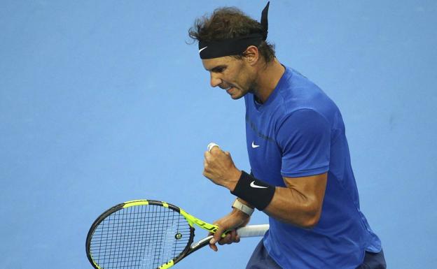 Rafa Nadal celebra la victoria. /Efe