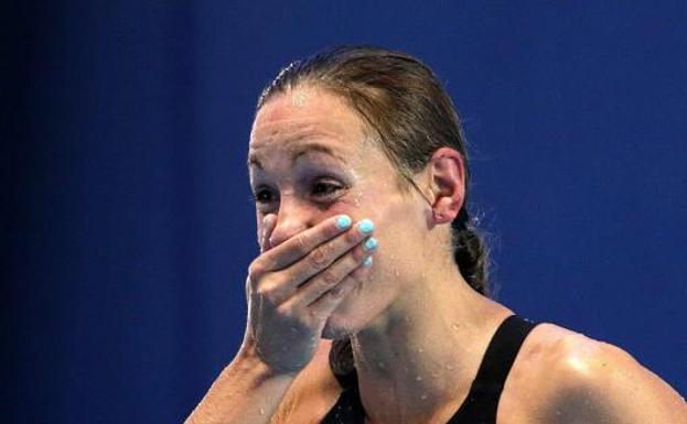 La nadadora española Jessica Vall, campeona de Europa. /EFE