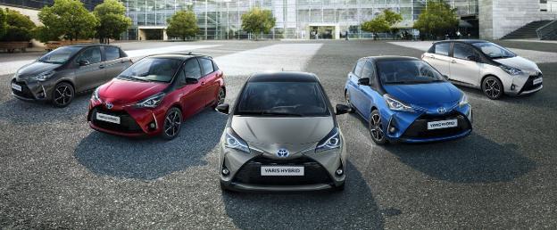Los nuevos Yaris lanzados por Toyota recientemente. :: L.r.M./