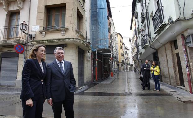 Cuca Gamarra y Tomás Santos, juntos en una imagen de archivo/Justo RodrÍguez