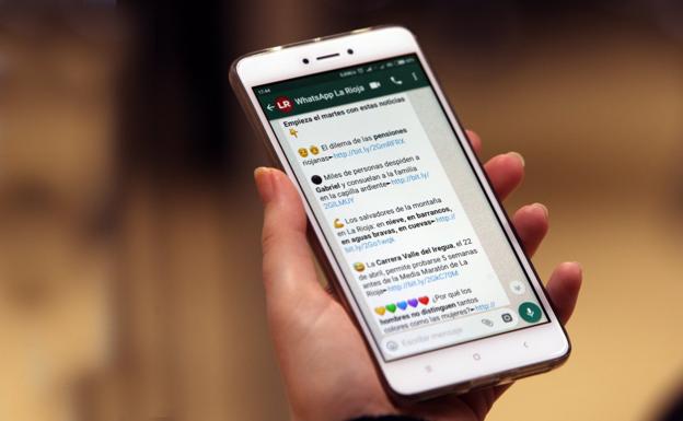 Más de 2.000 'altas' endos semanas en el WhatsApp de Diario LA RIOJA