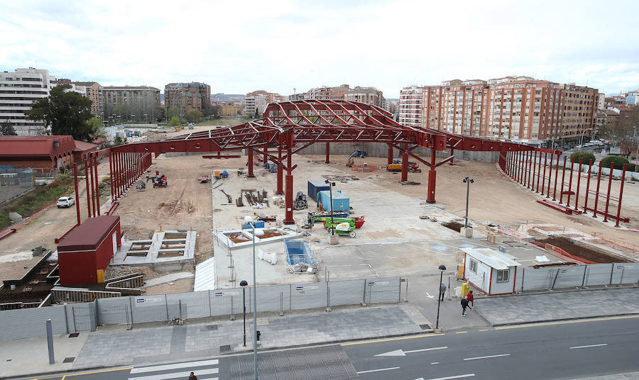 Vista de la nueva bóveda de la nueva estación de autobuses.