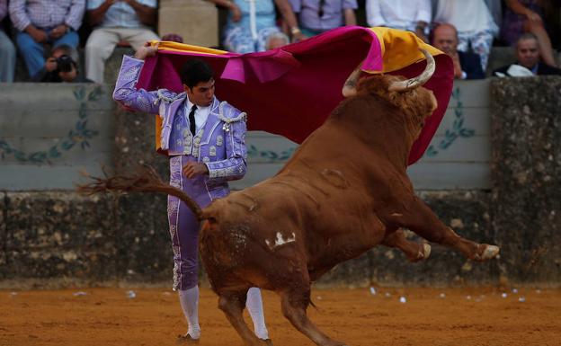 Cayetano Rivera, en una corrida goyesca. /L.R.