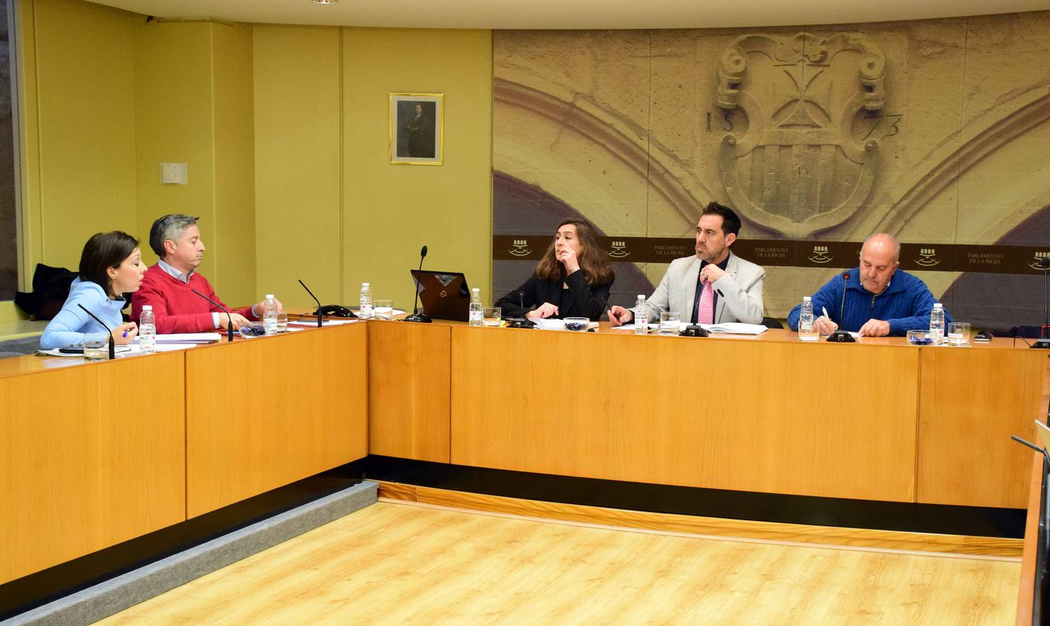 La Comisión de Villamediana, en una sesión anterior/L.R.