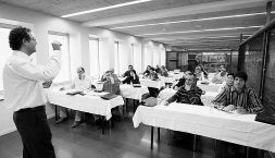 Alexandre Schmitt, en el curso organizado por la Asociación de Enólogos de La Rioja./