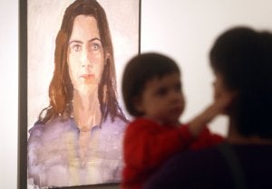 Inauguración de la exposición de Alvarado en Caja Rioja-Gran Vía./