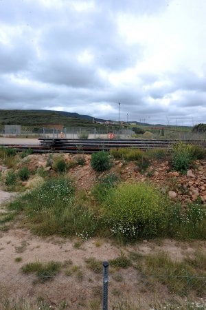 Imagen de las instalaciones donde OGS ha desarrollado su actuación en suelo sotesino. :: MIGUEL HERREROS/