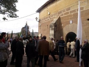 Llegada de la Virgen del Cortijo a la iglesia de Murillo. ::
M.D.R./