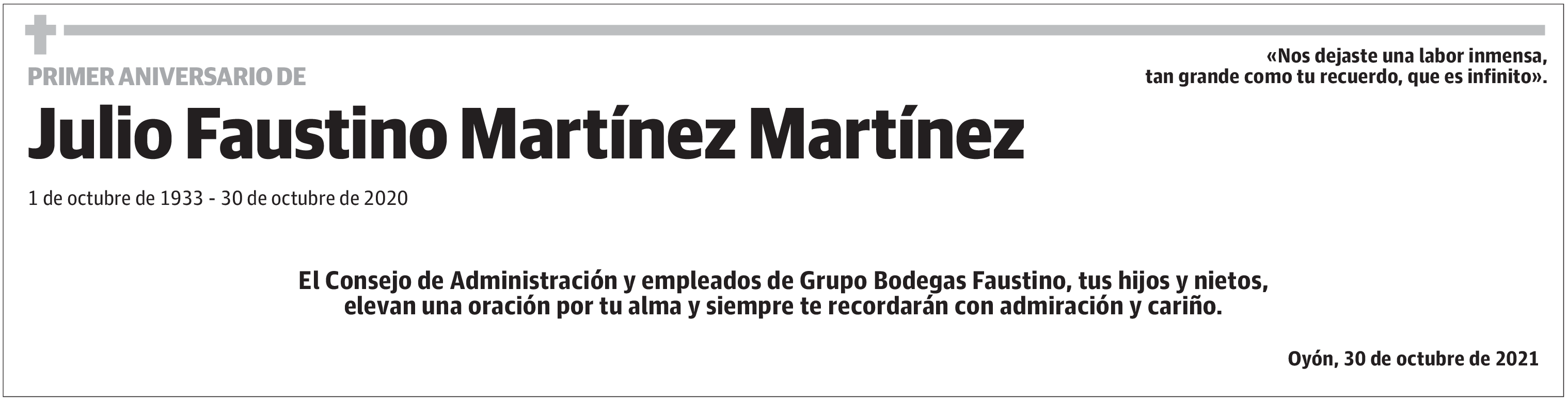 Julio Faustino Martínez Martínez