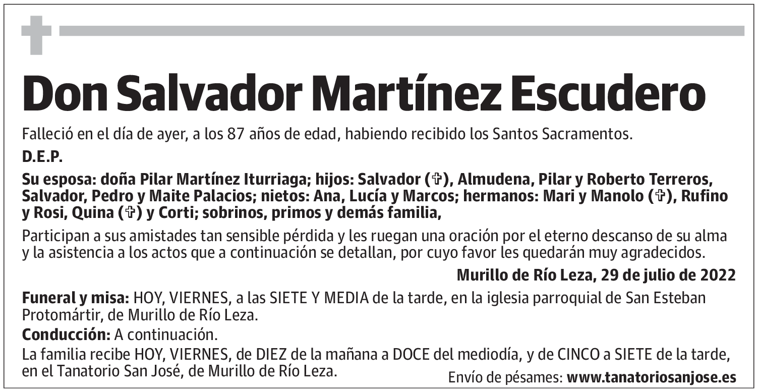 Don Salvador Martínez Escudero