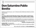 Don Saturnino Pablo Benito