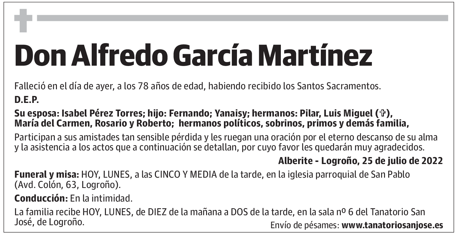 Don Alfredo García Martínez