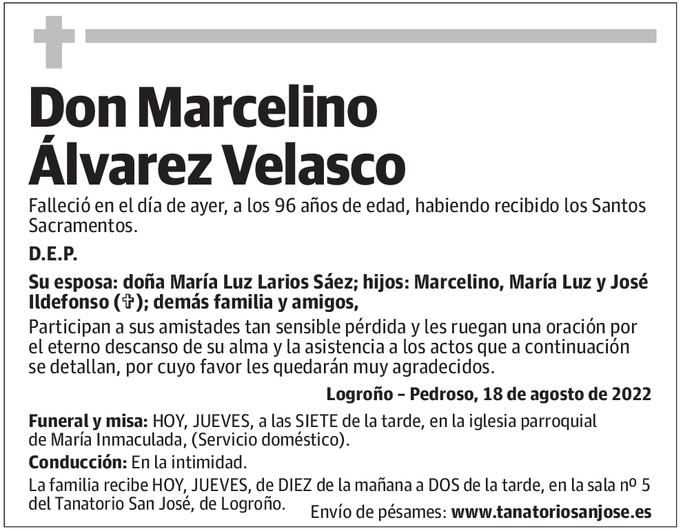 Don Marcelino Álvarez Velasco