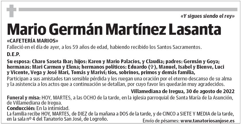 Mario Germán Martínez Lasanta