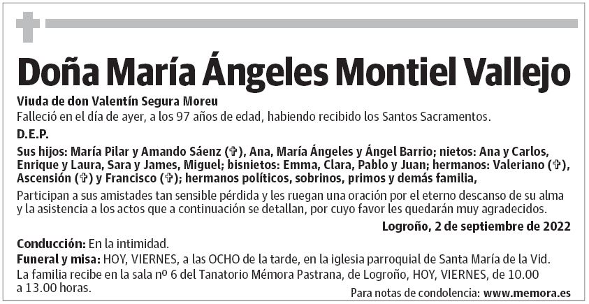 Doña María Ángeles Montiel Vallejo