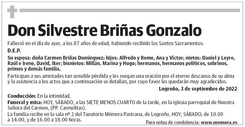 Don Silvestre Briñas Gonzalo