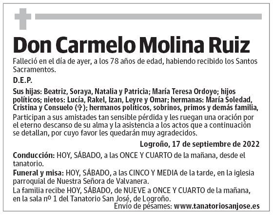 Don Carmelo Molina Ruiz