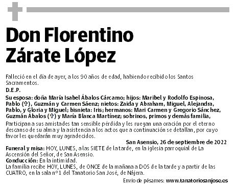 Don Florentino Zárate López