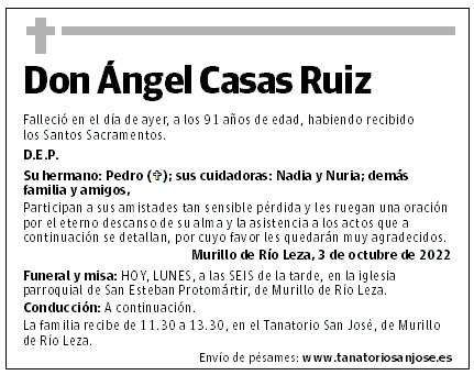 Don Ángel Casas Ruiz