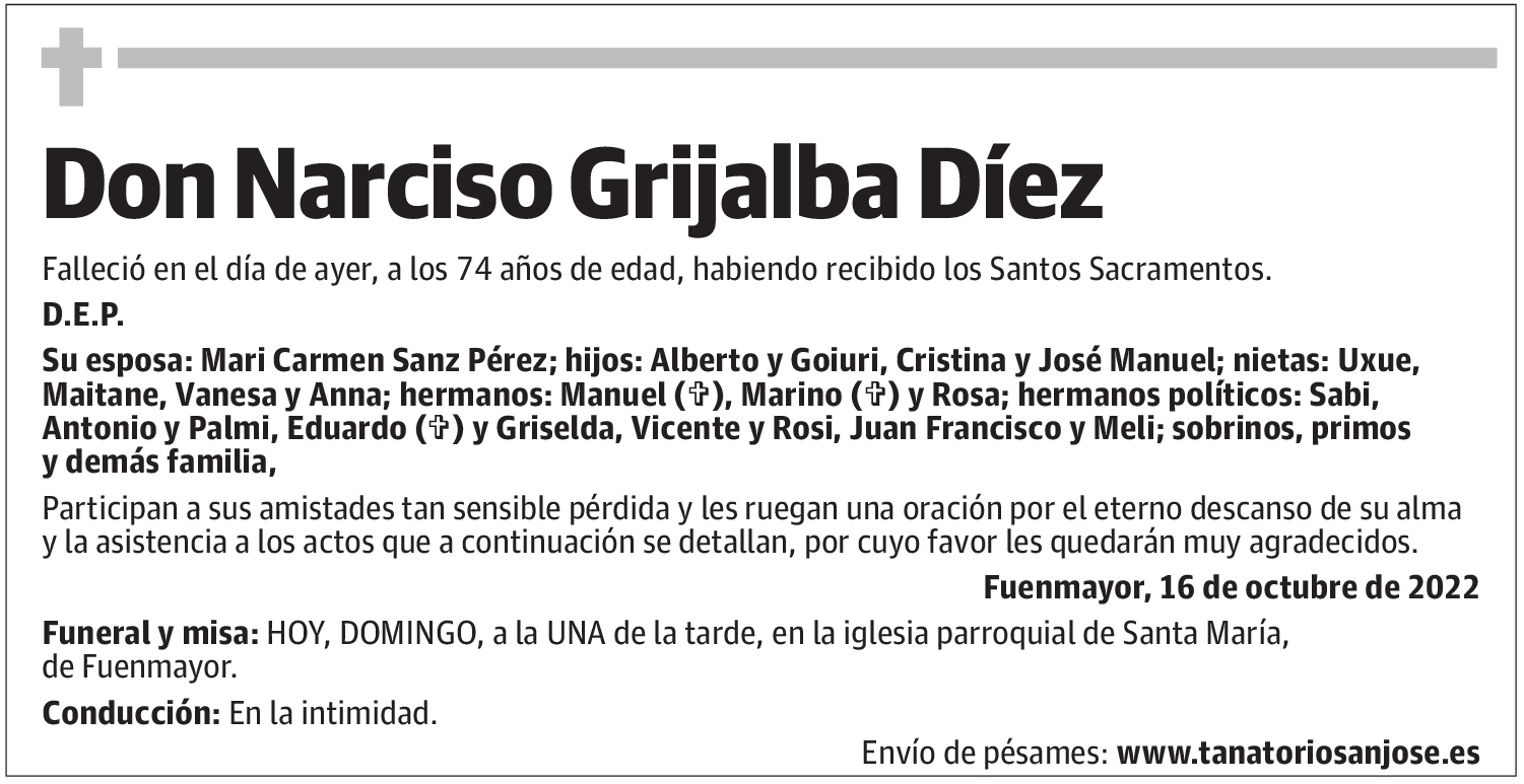 Don Narciso Grijalba Díez