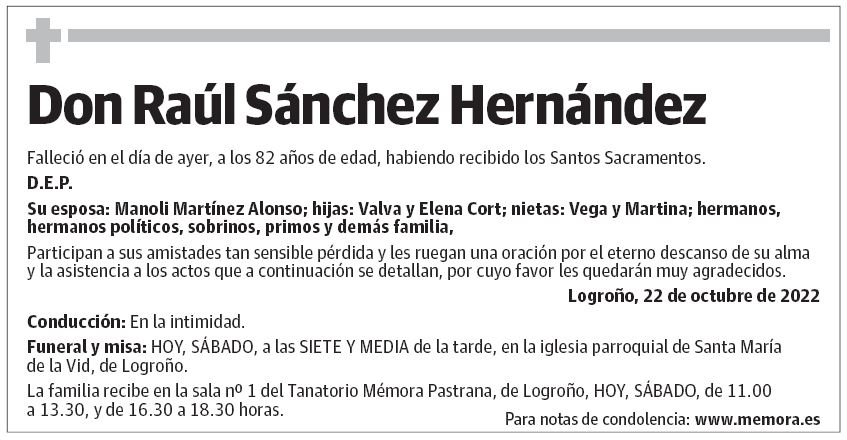 Don Raúl Sánchez Hernández