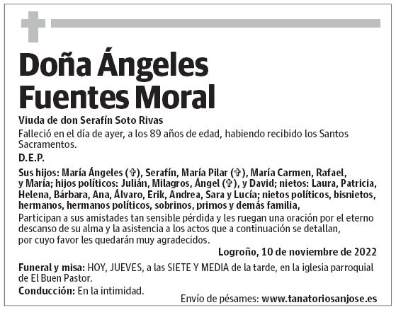 Doña Ángeles Fuentes Moral