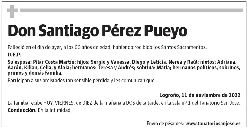 Don Santiago Pérez Pueyo