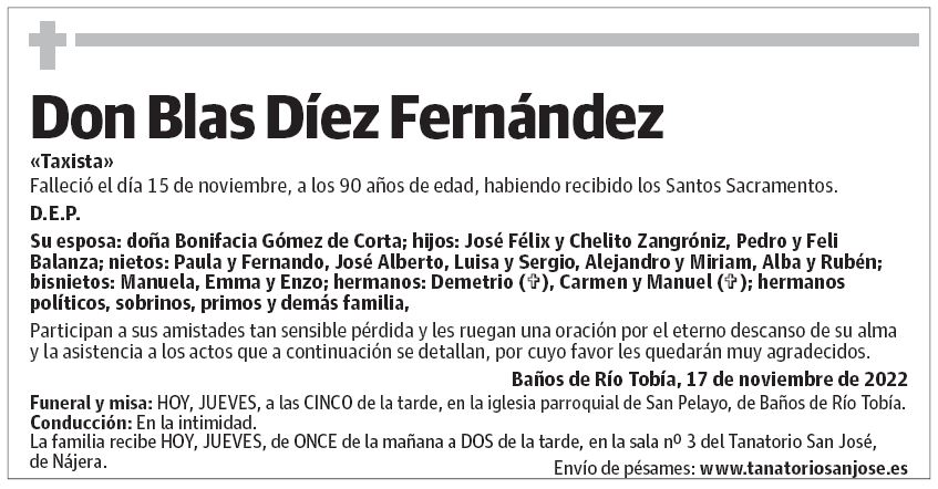 Don Blas Díez Fernández