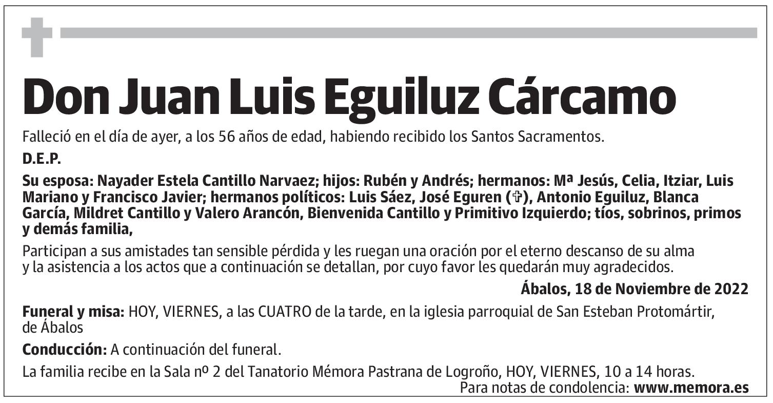 Don Juan Luis Eguiluz Cárcamo