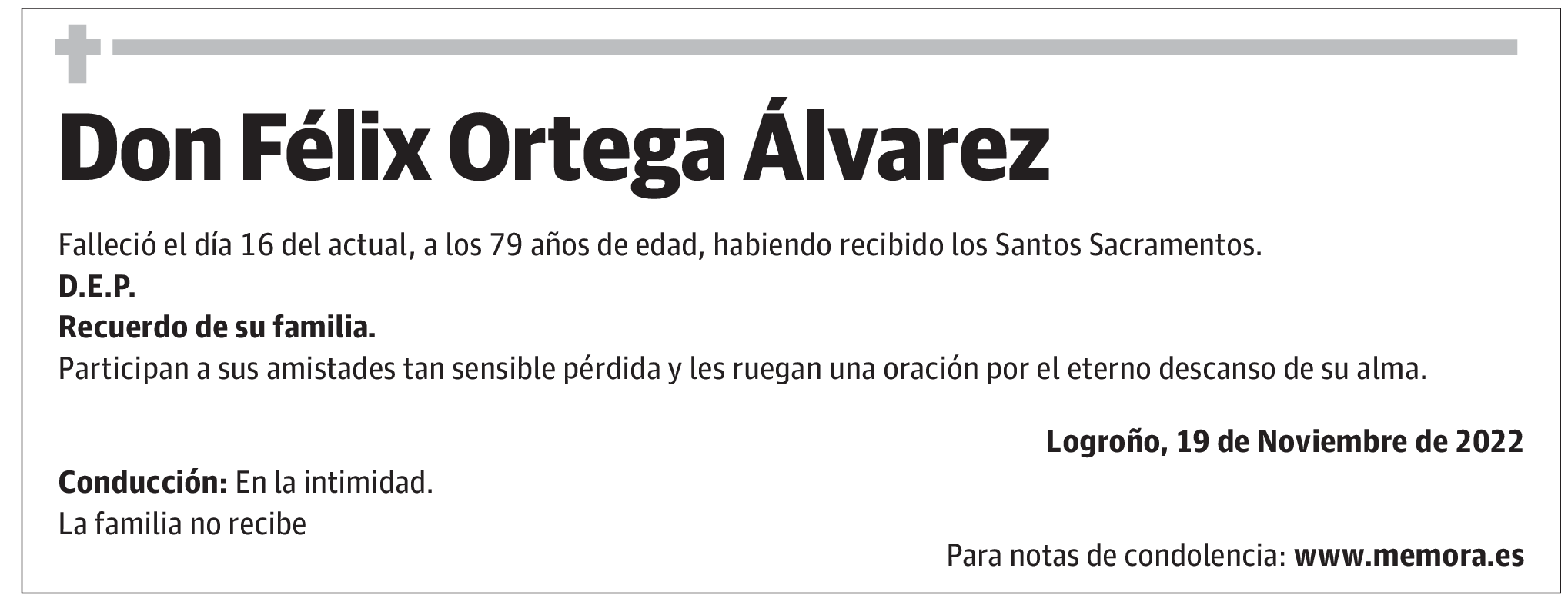 Don Félix Ortega Álvarez