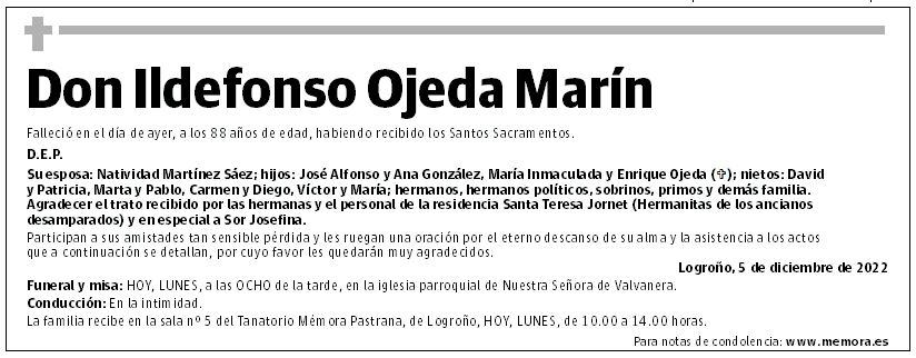 Don Ildefonso Ojeda Marín