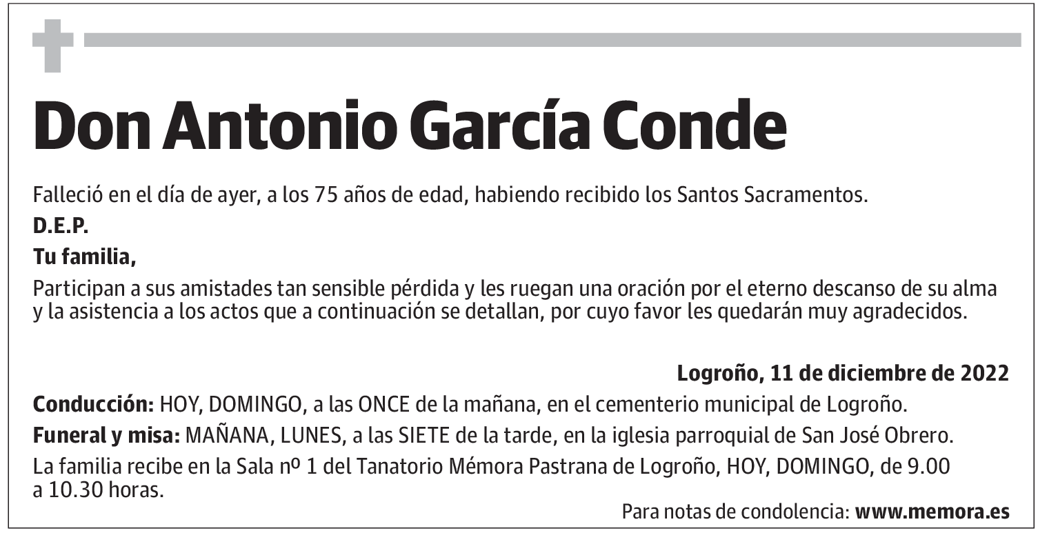 Don Antonio García Conde