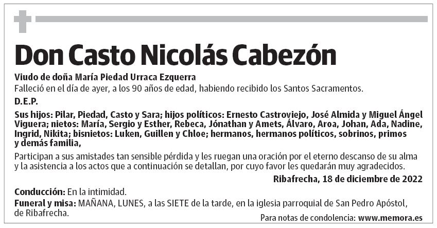 Don Casto Nicolás Cabezón