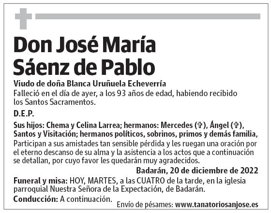 Don José María Sáenz de Pablo