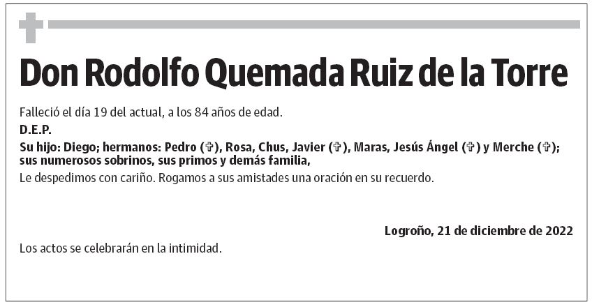Don Rodolfo Quemada Ruiz de la Torre