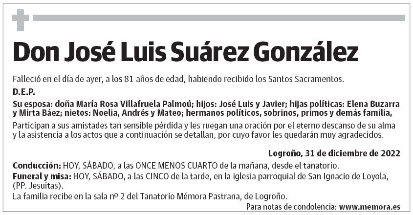 Don José Luis Suárez González