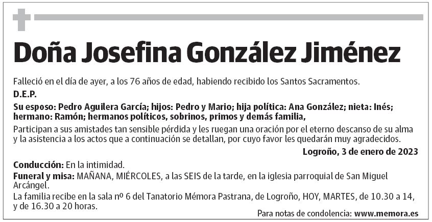Doña Josefina González Jiménez