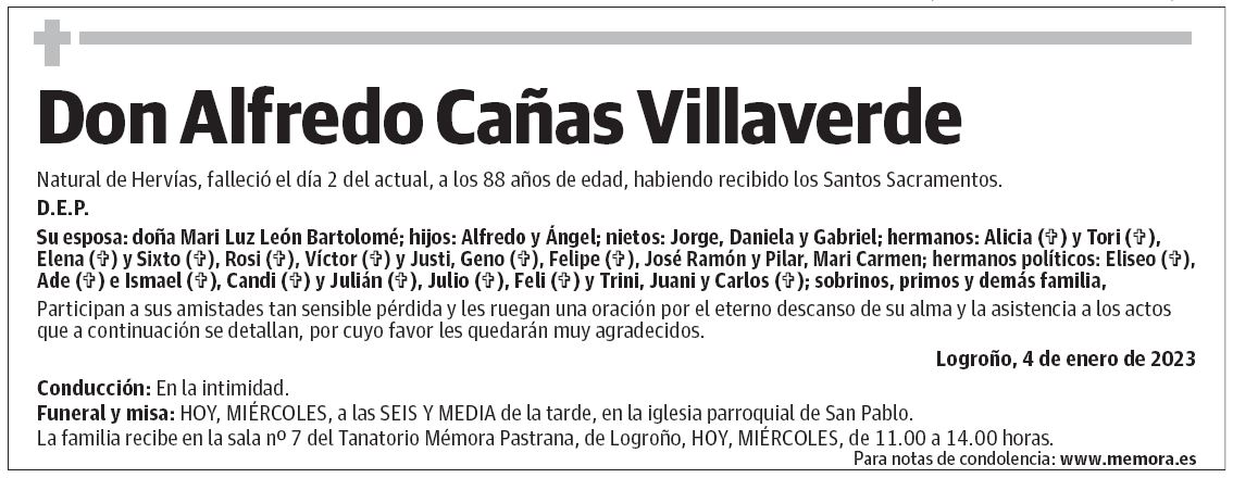 Don Alfredo Cañas Villaverde