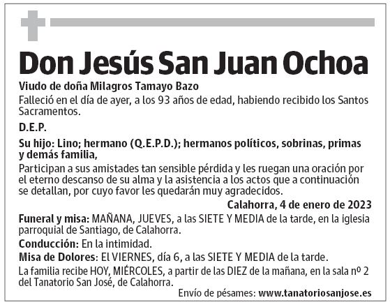 Don Jesús San Juan Ochoa