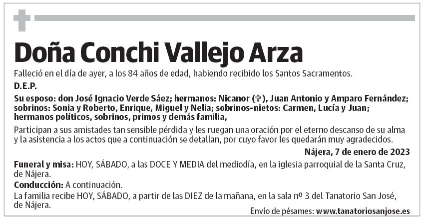 Doña Conchi Vallejo Arza