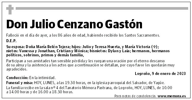 Don Julio Cenzano Gastón