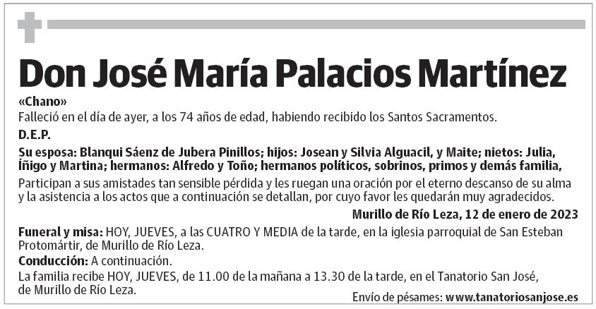 Don José María Palacios Martínez
