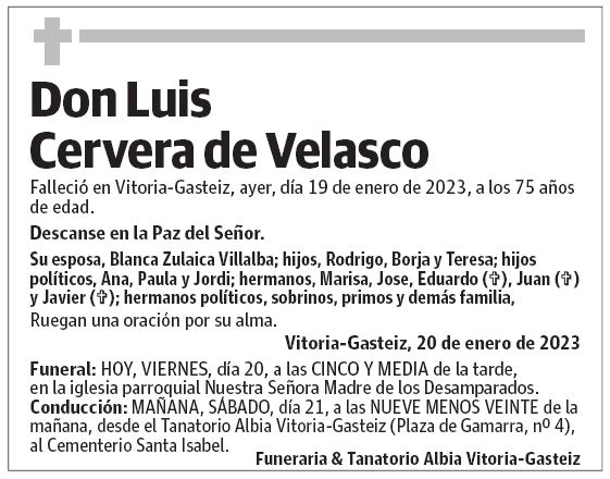 Don Luis Cervera de Velasco