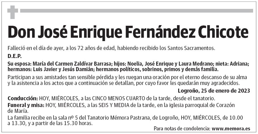 Don José Enrique Fernández Chicote