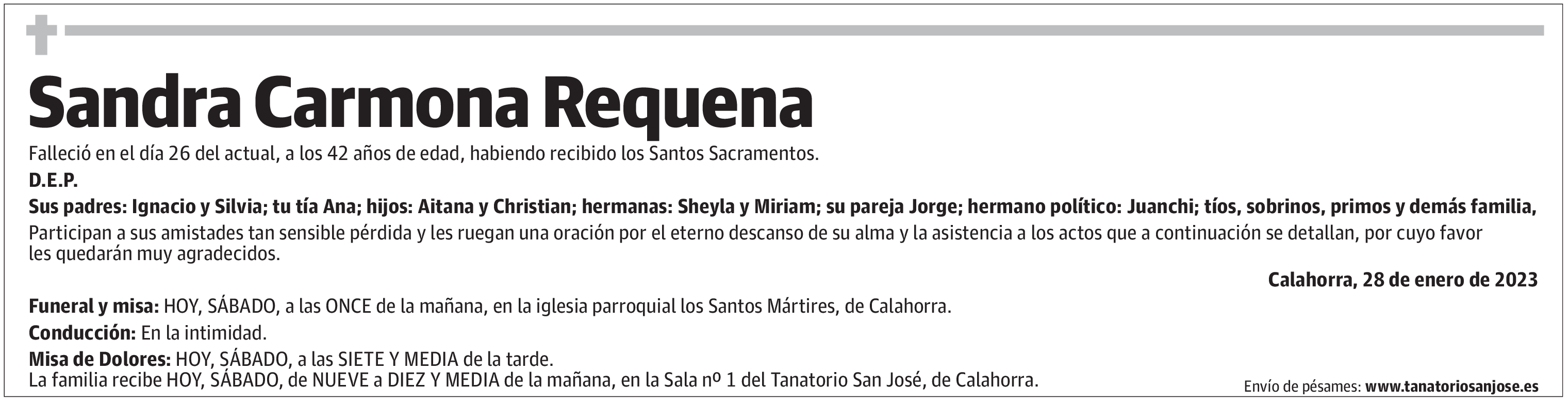 Doña Sandra Carmona Requena
