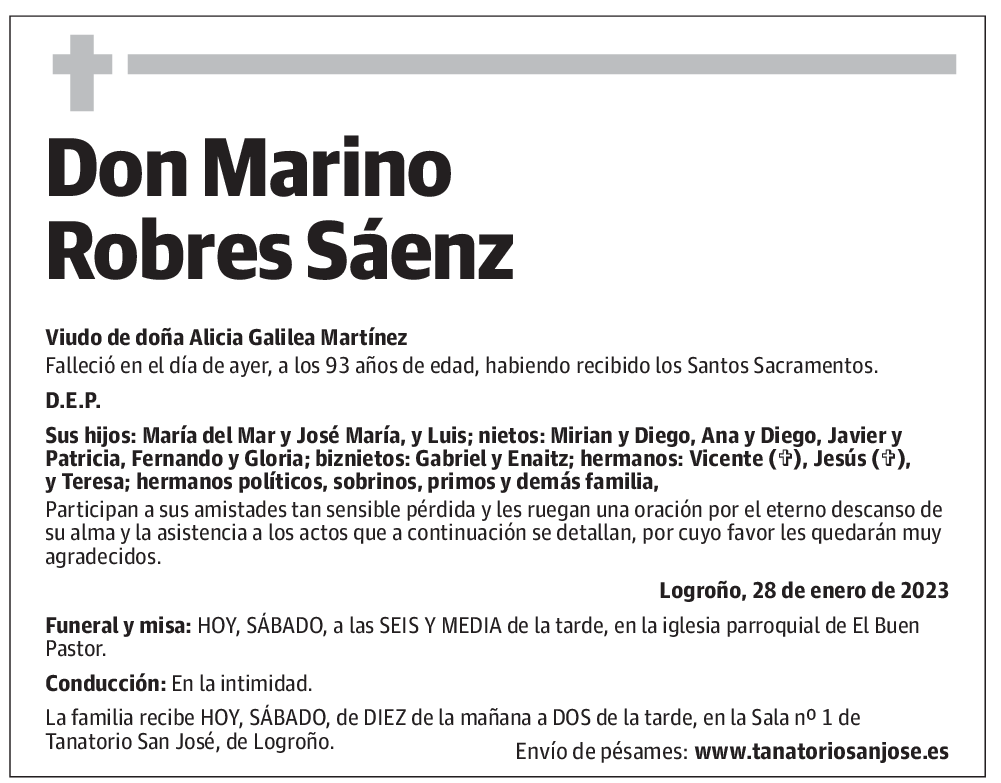 Don Marino Robres Sáenz