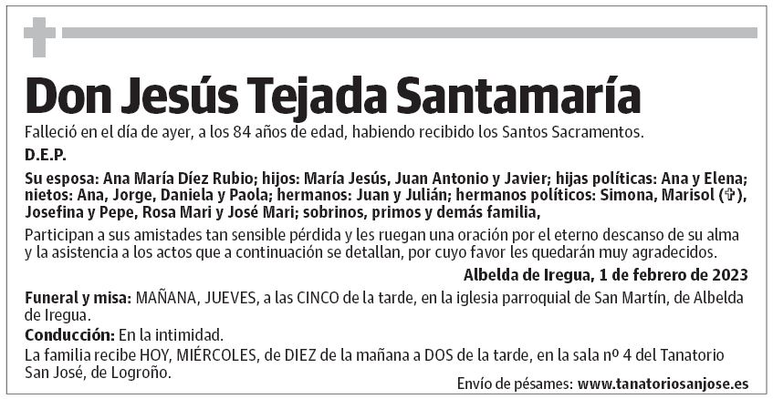 Don Jesús Tejada Santamaría